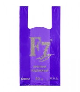 Пакет майка 30х55 (18) F7 фиолетовая (7,5гр) Суперпак
